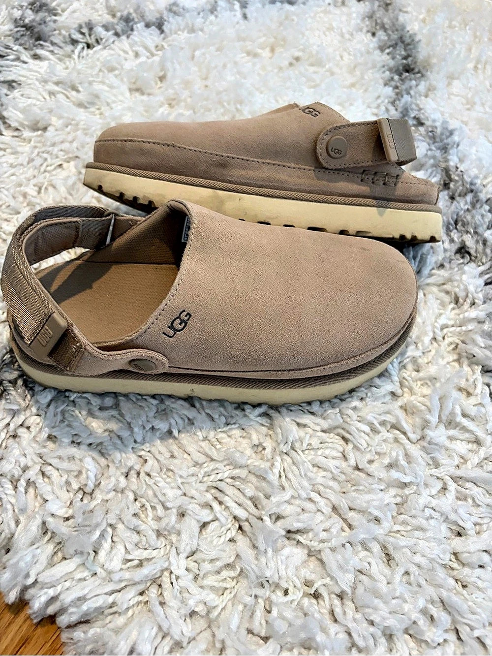 UGG Goldencoast Clog Suede Clogs in Brown